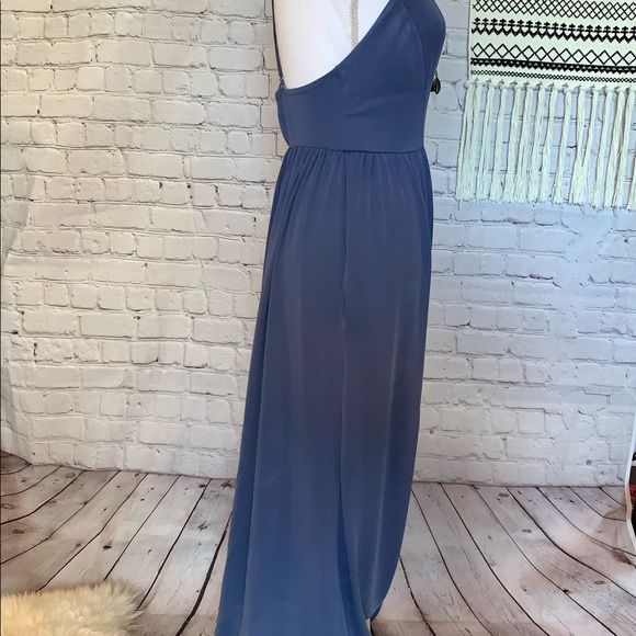 Periwinkle Blue Urban Outfitters Strappy Lowcut Jumpsuit - Picture 8 of 16